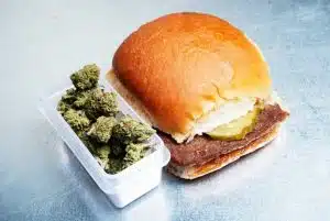 Marijuana and a burger