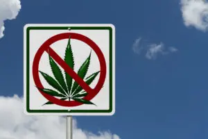 no marijuana sign