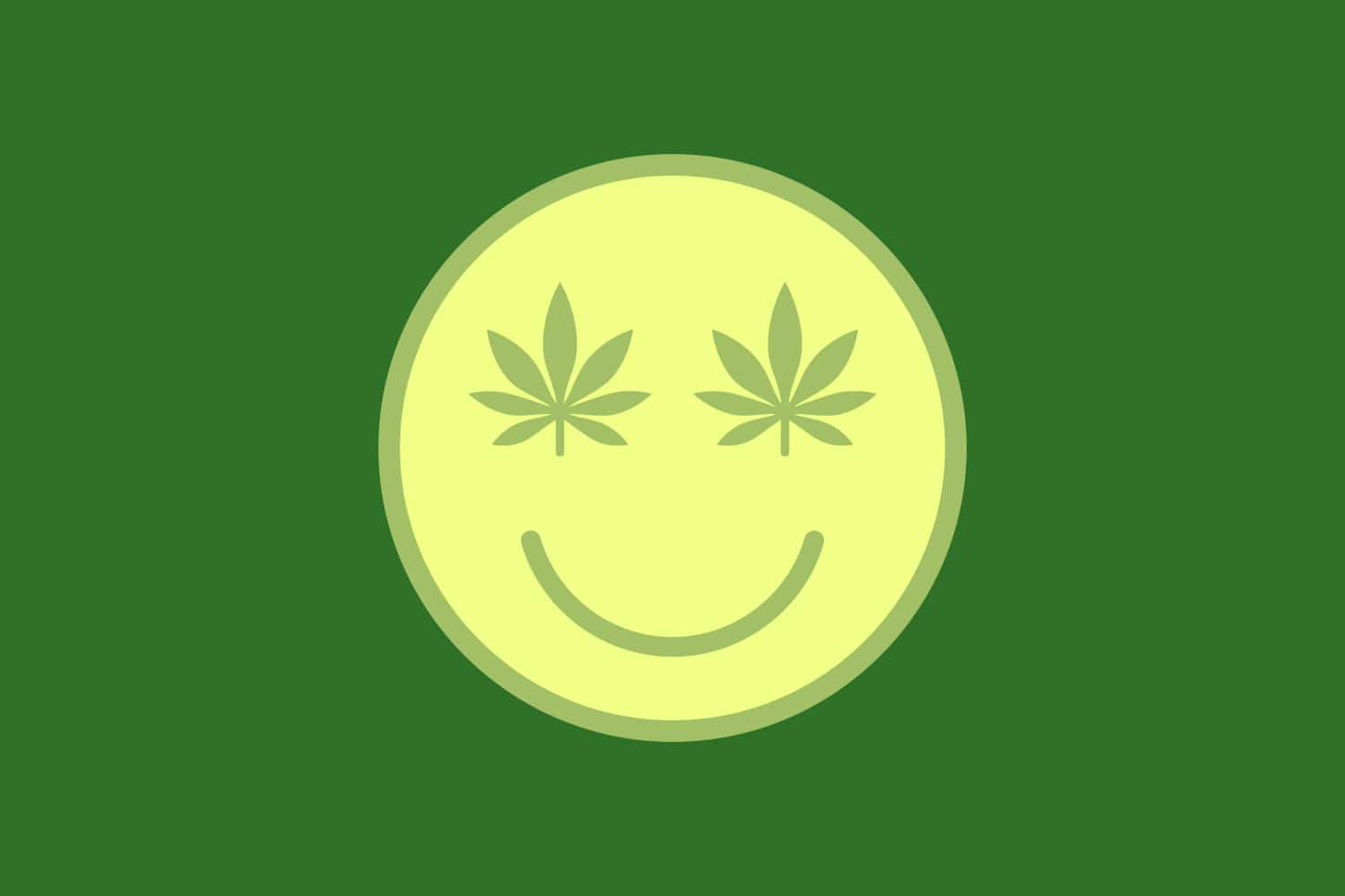 Weed Emoji Background