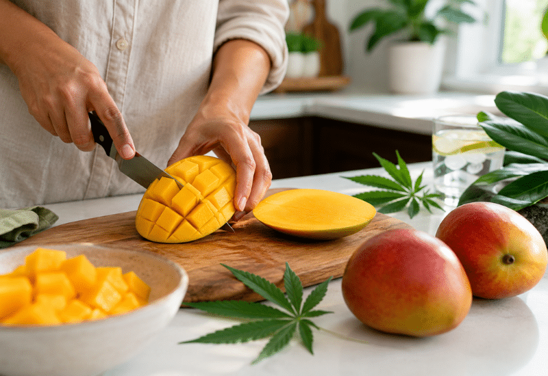 medical marijuana mangoes chocolate green tea