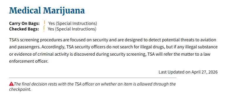TSA Update 4-27-2026
