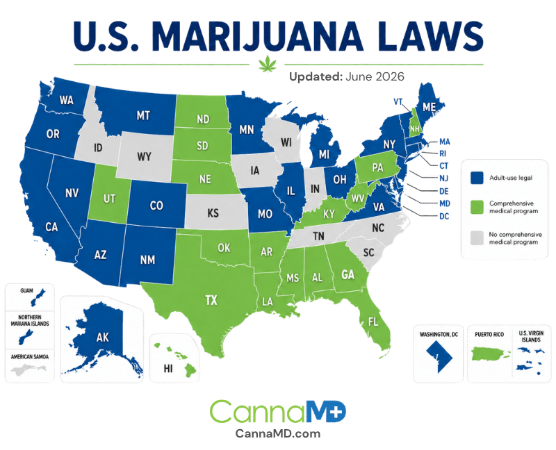 2026 US Marijuana Laws by State