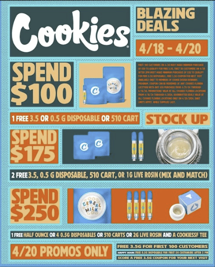 cookies 420 sales 2024
