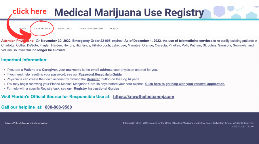 florida medical marijuana use registry home page