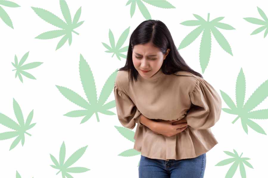 woman with chs holding stomach (1)